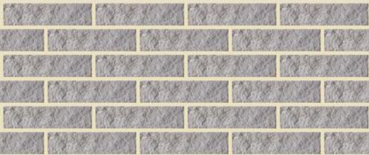 BrickStone Серый (рваный ложок, полнотелый)